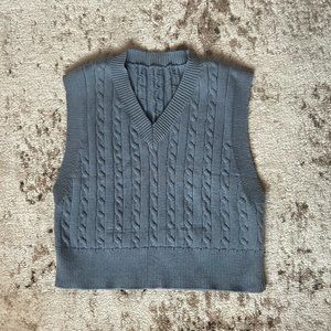 Denim Blue Sweater Vest